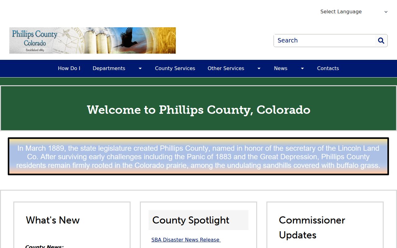 Phillips County court records county homepage